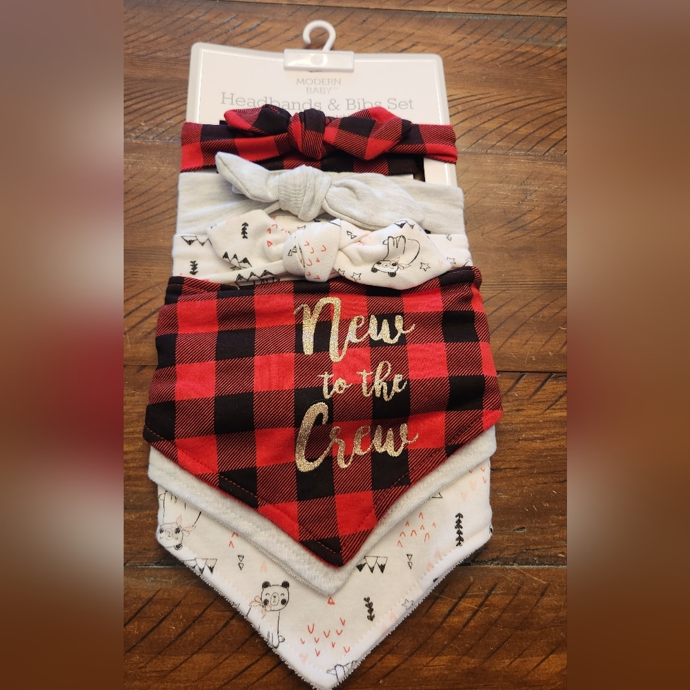 🎈2/$15 Headbands and bibs gift set